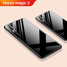 Silikon Schutzhülle Rahmen Tasche Hülle Spiegel für Huawei Honor Magic 2 Schwarz
