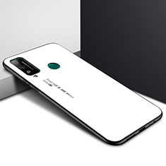 Silikon Schutzhülle Rahmen Tasche Hülle Spiegel für Huawei Honor Play4T Weiß