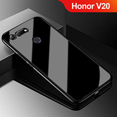 Silikon Schutzhülle Rahmen Tasche Hülle Spiegel für Huawei Honor V20 Schwarz