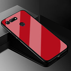 Silikon Schutzhülle Rahmen Tasche Hülle Spiegel für Huawei Honor View 20 Rot