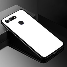 Silikon Schutzhülle Rahmen Tasche Hülle Spiegel für Huawei Honor View 20 Weiß