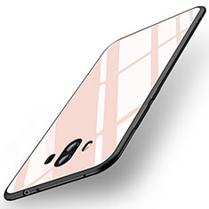 Silikon Schutzhülle Rahmen Tasche Hülle Spiegel für Huawei Mate 10 Rosa