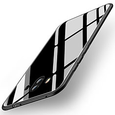 Silikon Schutzhülle Rahmen Tasche Hülle Spiegel für Huawei Mate 10 Schwarz