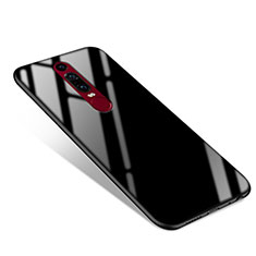 Silikon Schutzhülle Rahmen Tasche Hülle Spiegel für Huawei Mate RS Schwarz