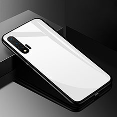 Silikon Schutzhülle Rahmen Tasche Hülle Spiegel für Huawei Nova 6 5G Weiß