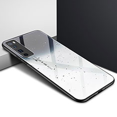Silikon Schutzhülle Rahmen Tasche Hülle Spiegel für Huawei Nova 7 Pro 5G Dunkelgrau