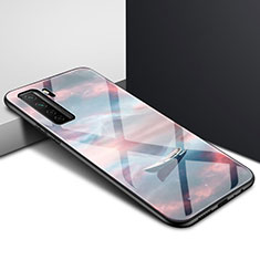 Silikon Schutzhülle Rahmen Tasche Hülle Spiegel für Huawei Nova 7 SE 5G Braun