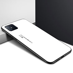Silikon Schutzhülle Rahmen Tasche Hülle Spiegel für Huawei Nova 8 SE 5G Weiß