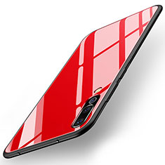 Silikon Schutzhülle Rahmen Tasche Hülle Spiegel für Huawei P20 Pro Rot
