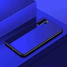 Silikon Schutzhülle Rahmen Tasche Hülle Spiegel für Huawei P30 Pro New Edition Blau