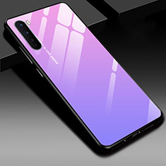 Silikon Schutzhülle Rahmen Tasche Hülle Spiegel für OnePlus Nord Helles Lila