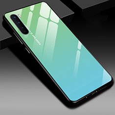 Silikon Schutzhülle Rahmen Tasche Hülle Spiegel für OnePlus Nord Minzgrün