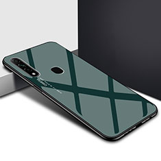Silikon Schutzhülle Rahmen Tasche Hülle Spiegel für Oppo A31 Grün
