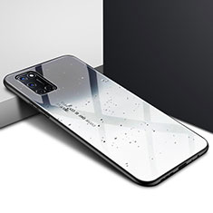 Silikon Schutzhülle Rahmen Tasche Hülle Spiegel für Oppo A72 Grau