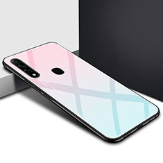 Silikon Schutzhülle Rahmen Tasche Hülle Spiegel für Oppo A8 Rosa