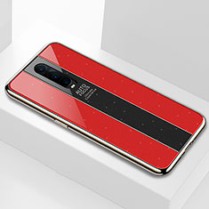 Silikon Schutzhülle Rahmen Tasche Hülle Spiegel für Oppo RX17 Pro Rot