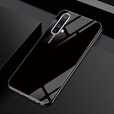 Silikon Schutzhülle Rahmen Tasche Hülle Spiegel für Realme X50m 5G Schwarz