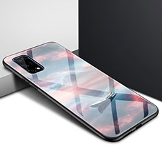 Silikon Schutzhülle Rahmen Tasche Hülle Spiegel für Realme X7 5G Braun