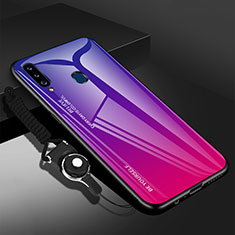 Silikon Schutzhülle Rahmen Tasche Hülle Spiegel für Samsung Galaxy A20s Pink
