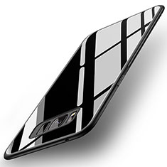 Silikon Schutzhülle Rahmen Tasche Hülle Spiegel für Samsung Galaxy S8 Plus Schwarz