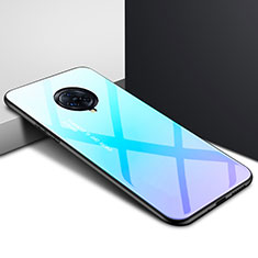 Silikon Schutzhülle Rahmen Tasche Hülle Spiegel für Vivo Nex 3 Hellblau