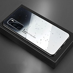 Silikon Schutzhülle Rahmen Tasche Hülle Spiegel für Vivo V20 SE Grau