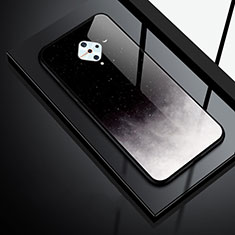 Silikon Schutzhülle Rahmen Tasche Hülle Spiegel für Vivo X50 Lite Grau