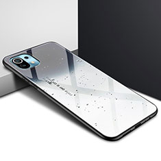 Silikon Schutzhülle Rahmen Tasche Hülle Spiegel für Xiaomi Mi 11 5G Grau