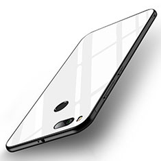 Silikon Schutzhülle Rahmen Tasche Hülle Spiegel für Xiaomi Mi 5X Weiß
