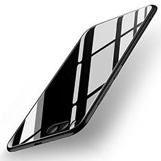 Silikon Schutzhülle Rahmen Tasche Hülle Spiegel für Xiaomi Mi 6 Schwarz