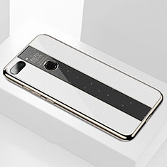 Silikon Schutzhülle Rahmen Tasche Hülle Spiegel für Xiaomi Mi 8 Lite Weiß