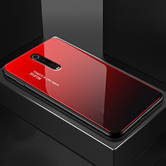 Silikon Schutzhülle Rahmen Tasche Hülle Spiegel für Xiaomi Redmi K20 Pro Rot