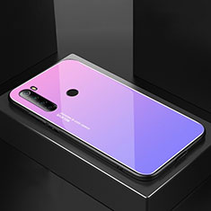 Silikon Schutzhülle Rahmen Tasche Hülle Spiegel für Xiaomi Redmi Note 8T Violett