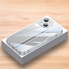 Silikon Schutzhülle Rahmen Tasche Hülle Spiegel JL1 für Apple iPhone 13 Silber