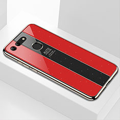 Silikon Schutzhülle Rahmen Tasche Hülle Spiegel K01 für Huawei Honor View 20 Rot