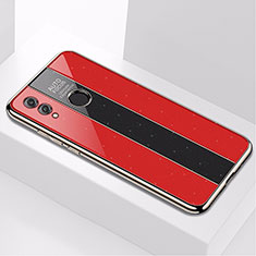 Silikon Schutzhülle Rahmen Tasche Hülle Spiegel M01 für Huawei Honor 10 Lite Rot