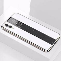 Silikon Schutzhülle Rahmen Tasche Hülle Spiegel M01 für Huawei Honor 10 Lite Weiß