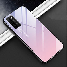 Silikon Schutzhülle Rahmen Tasche Hülle Spiegel M01 für Huawei Honor 30 Lite 5G Violett