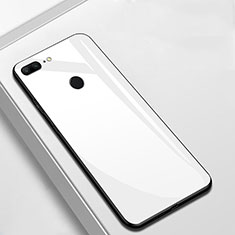Silikon Schutzhülle Rahmen Tasche Hülle Spiegel M01 für Huawei Honor 9 Lite Weiß