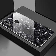 Silikon Schutzhülle Rahmen Tasche Hülle Spiegel M01 für Huawei Honor V10 Lite Schwarz