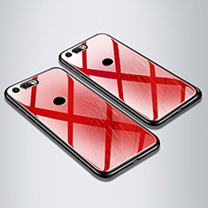 Silikon Schutzhülle Rahmen Tasche Hülle Spiegel M01 für Huawei Honor View 20 Rot