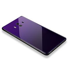Silikon Schutzhülle Rahmen Tasche Hülle Spiegel M01 für Huawei Mate 10 Violett