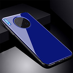 Silikon Schutzhülle Rahmen Tasche Hülle Spiegel M01 für Huawei Mate 30 5G Blau