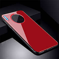 Silikon Schutzhülle Rahmen Tasche Hülle Spiegel M01 für Huawei Mate 30 5G Rot