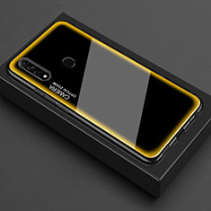 Silikon Schutzhülle Rahmen Tasche Hülle Spiegel M01 für Oppo A31 Gelb