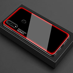 Silikon Schutzhülle Rahmen Tasche Hülle Spiegel M01 für Oppo A31 Rot