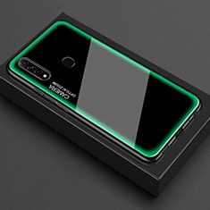 Silikon Schutzhülle Rahmen Tasche Hülle Spiegel M01 für Oppo A8 Grün