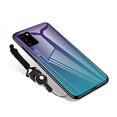 Silikon Schutzhülle Rahmen Tasche Hülle Spiegel M01 für Samsung Galaxy S20 FE (2022) 5G Violett