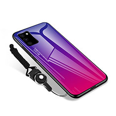Silikon Schutzhülle Rahmen Tasche Hülle Spiegel M01 für Samsung Galaxy S20 Lite 5G Pink