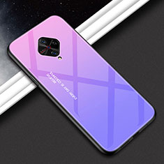Silikon Schutzhülle Rahmen Tasche Hülle Spiegel M01 für Vivo X50 Lite Violett